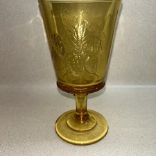 L. G. Wright Strawberry & Currant Amber Dalzell Gilmore Leighton 6-1/2" Goblet