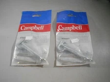 Campbell B7606601 Chain Safety Gate Hook Zinc Plated Malleable Iron Lot of 2
