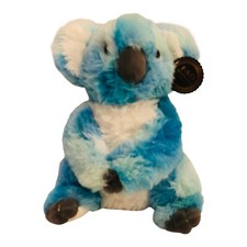 FAO Schwarz Toy Plush Tie Dye Koala 10inch Blue