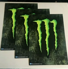 NEW X3 Monster Energy Claw “M” Paper Poster Man Cave Bar Banner Sign