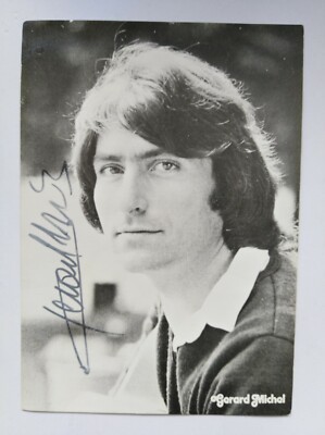 Gerard Michel, original Autogramm, signierte Promokarte, Agentur Zenzen. 