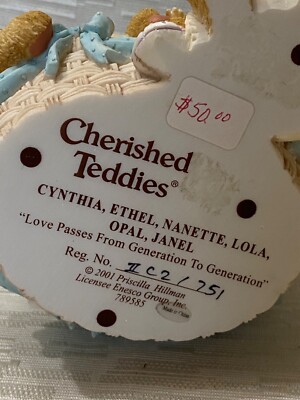 CHERISHED TEDDIES - LOVE PASSES FROM GENERATION TO GENERATION