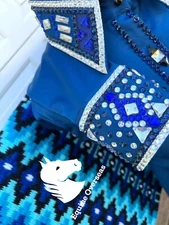 Western Showmanship Horsemanship Pleasure Show Shirt and Matching Show pad 34x40