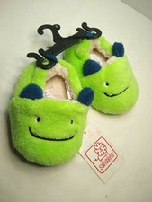 Green Monster Slippers Toddlers Choice Size New Sherpa lined