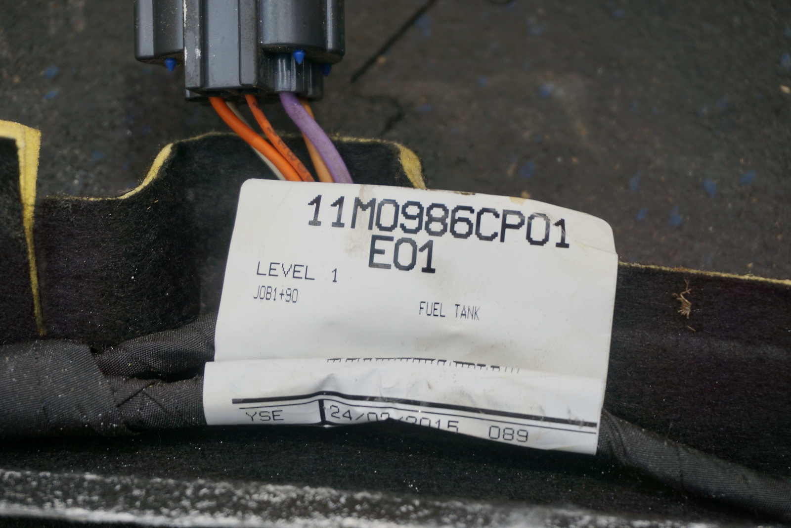 Fuel Tank Wire Wiring Harness OEM 11M0986CP McLaren 650s Spider 2016