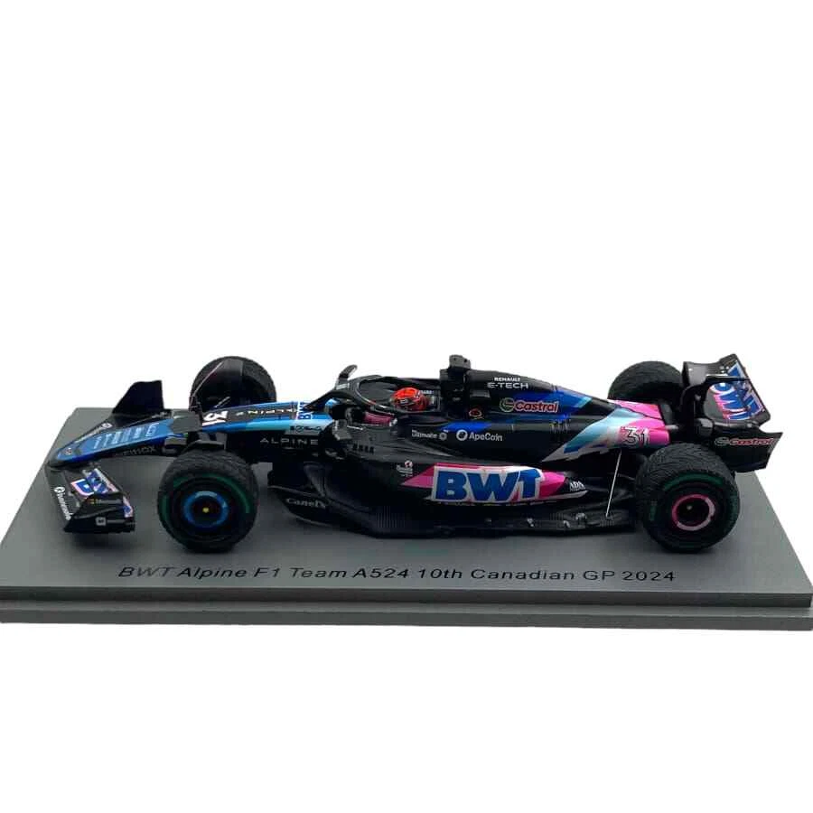 Modellino F1 Spark 1/43 BWT Alpine A524 Esteban Ocon #31 10th Canadian GP 2024 - Immagine 3 di 4