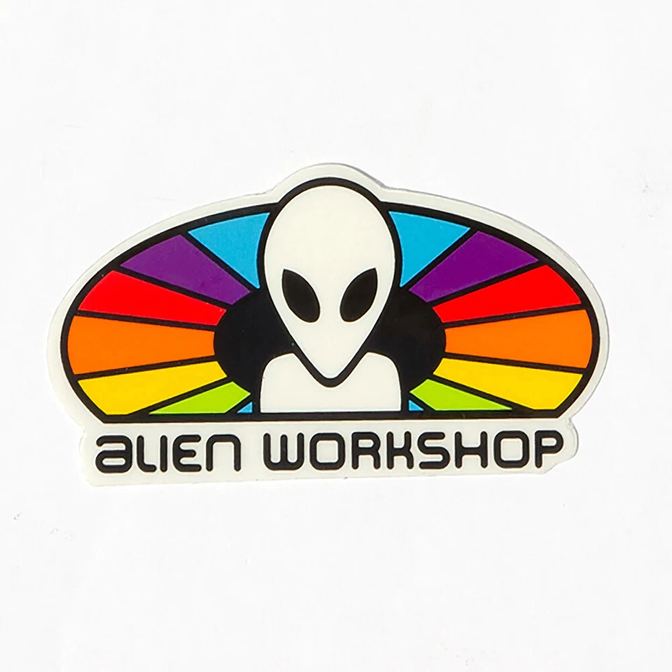 Alien Workshop Spectrum UFO Area 51 Skateboard OG Logo Sticker Decal 3.5"