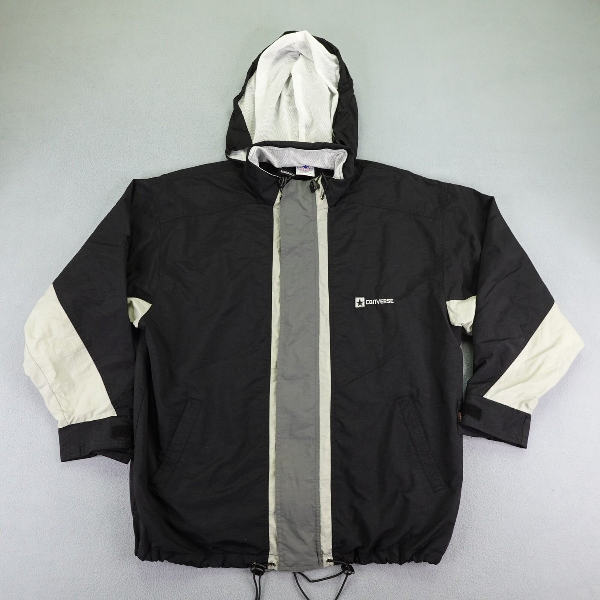 ジャケット・アウター 90s CONVERT USA NYLON ZIP UP JACKET Vintage Hathaway Men's Full Zip Windbreaker Crinkle Nylon