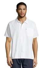 Uncommon Threads #0924 Button Front Unisex Chef SS Shirt in "White" Size 2XL
