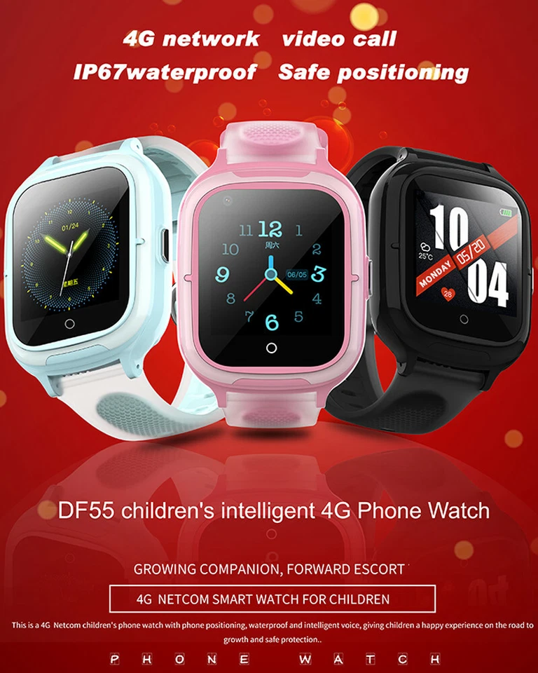 4G Kids Smart Watch Camera GPS Tracker SOS Call Phone Watches For Boys Girls - Image 3 of 4