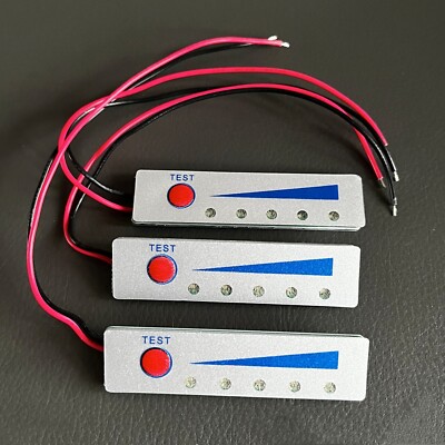 3pc 3S 11.1V 12V SOC LED display pannel for Li-ion battery pack water proof wire
