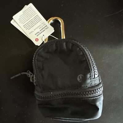 NWT - Lululemon Black/Gold City Adventurer Backpack Nano* Keychain Carabiner | eBay NWT - Lululemon Black/Gold City Adventurer Backpack Nano* Keychain Carabiner | eBay