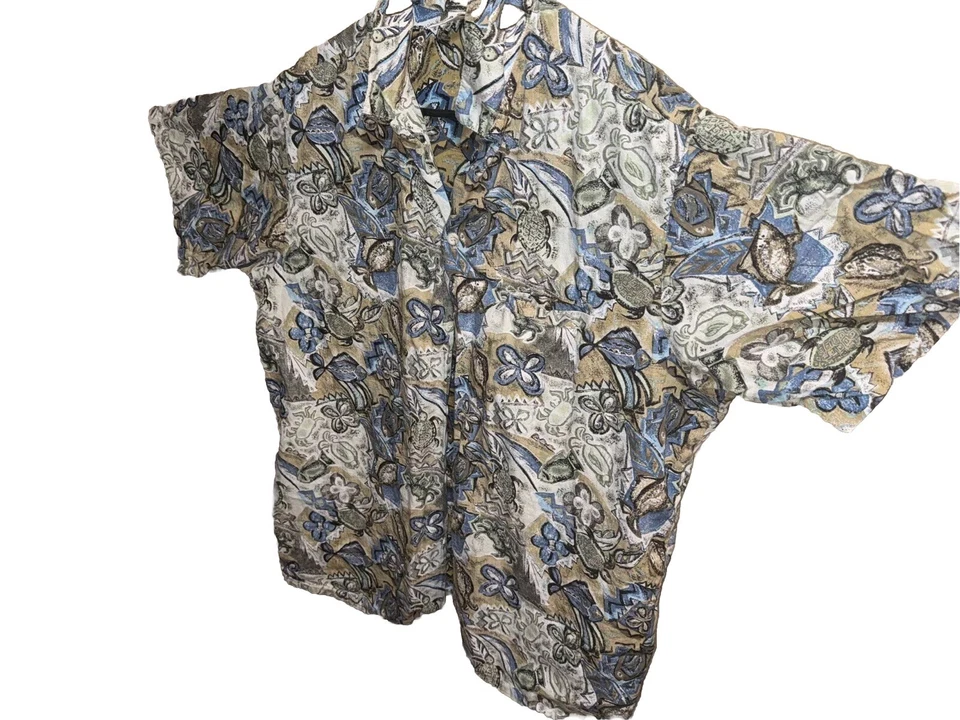 Camisa hawaiana alta XL Barefoot In Paradise para hombre Foto 2 de 4