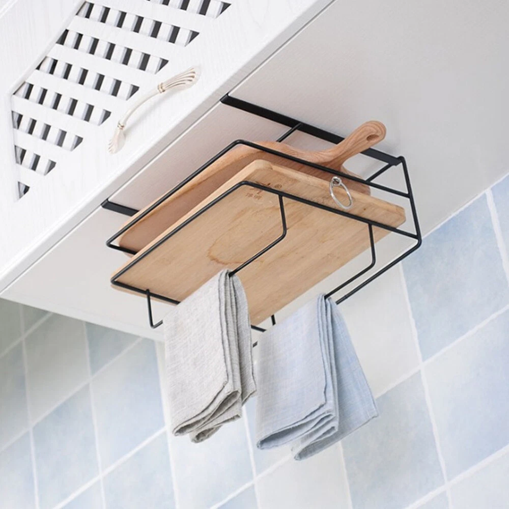 under Desk Storage Towel Holder for Kitchen Cabinet under Cabinet
