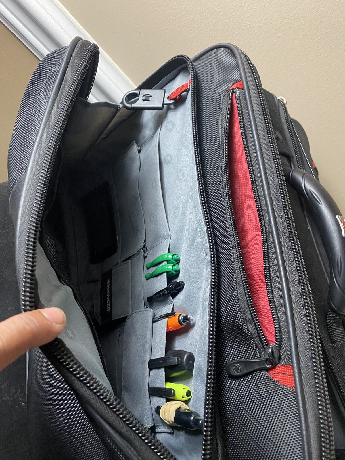 Swiss Gear 'Patriot' Rolling Laptop Computer Case, Black eBay