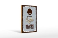 Holzschild Spruch 12X18 Cm Vor Erstem Kaffee Klappe Halten Deko Schild