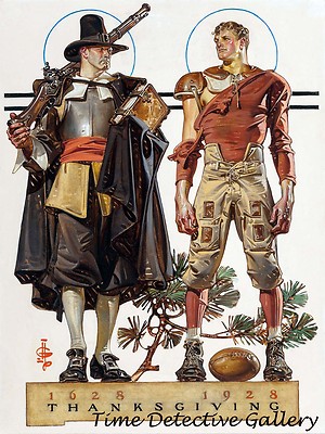 ''300 Years of Thanksgiving'' - 1928 - Joseph Christian Leyendecker Art Print