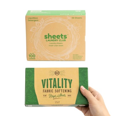 Sheets Laundry Club Laundry Detergent Sheets Fresh Linen and Vitality