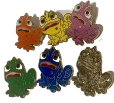 Hidden Mickey Cast Lanyard Colorful Pascal Disney Pin Series WDW Full Set Lot 6