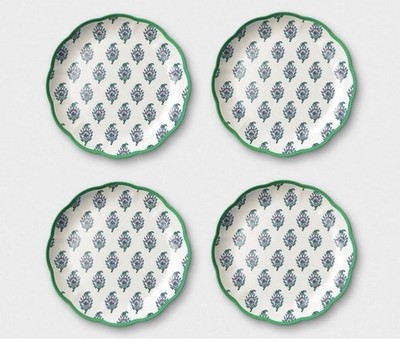 NEW Roller Rabbit Target Bouquet Melamine 9  Salad Plates