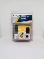 Camco 55283 30 AMP Mini Replacement Male To Male Standard Plug -PowerGrip Handle