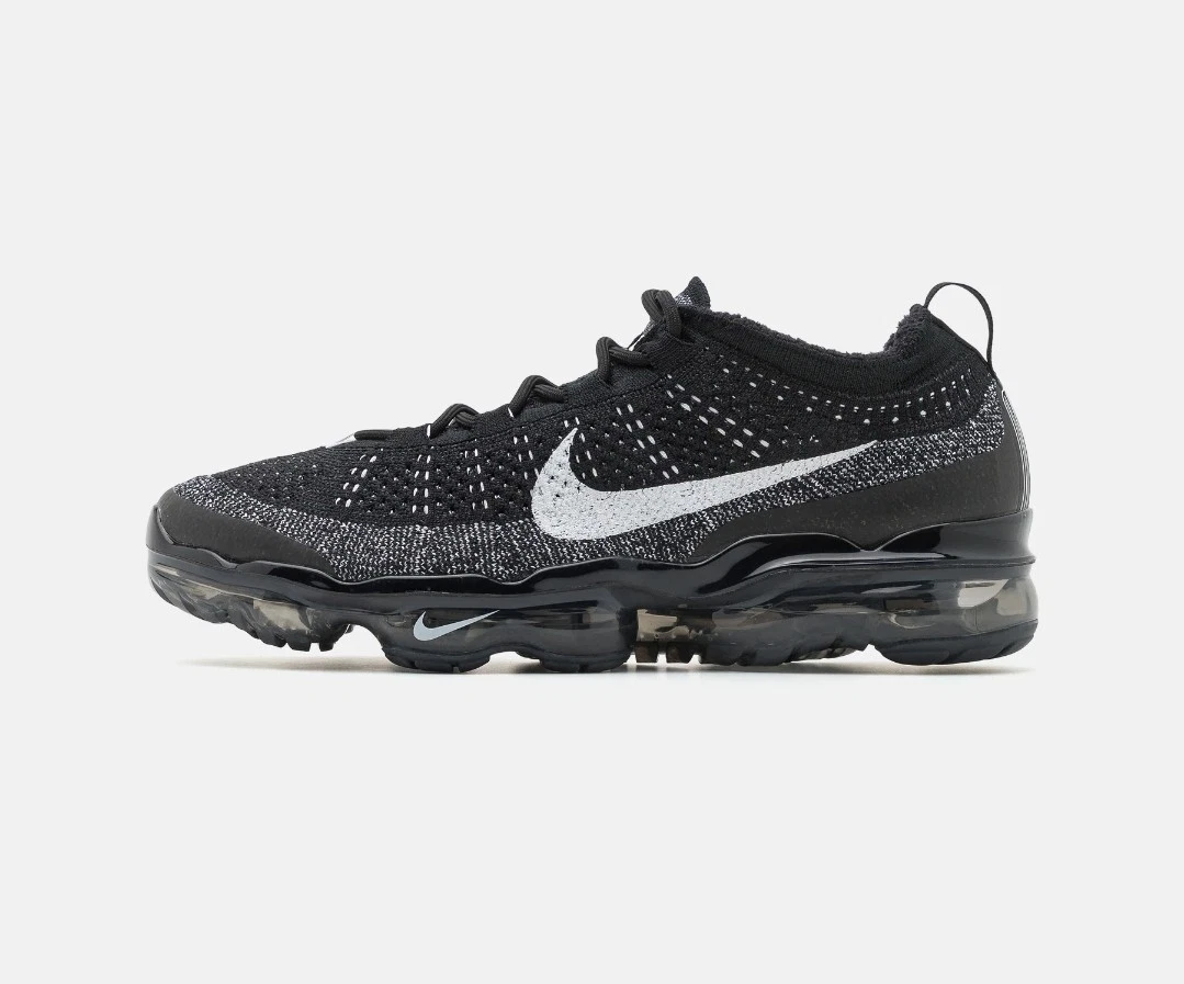 NUOVISSIME Nike Air VaporMax Flyknit 2023 Nero Bianco Scarpe da Ginnastica Uomo 8.5 UK