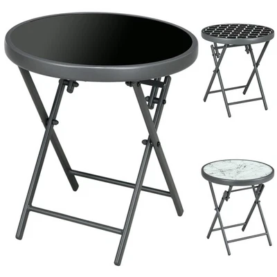 Beistelltisch klappbar, Klapptisch Outdoor, Gartentisch für Terrasse - Bild 1 von 4