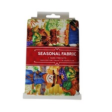Seasonal Fabric Autumn Scarecrow Print 1-Yard Precut Cotton 36x44 inches