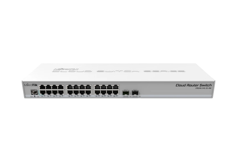 MikroTik CRS326-24G-2S+RM 24 Port Gigabit Switch 2x SFP+ Rackmount