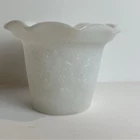 Vintage Westmoreland Milk Glass Paneled Grape Top Hat Vase • Mini Toothpick Hold