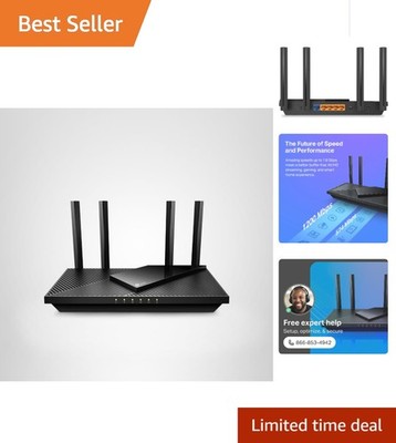 Superior AX1800 Dual Band WiFi 6 Router with Smart Connectivity & Security