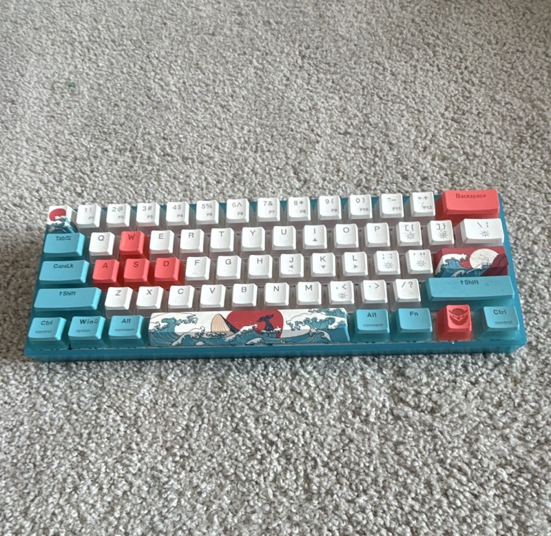 Compact QWERTY Mechanical Keyboard Multicolor Keycaps