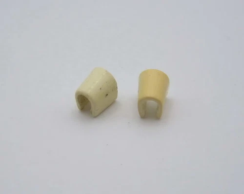 PLAYMOBIL (0825) ARM - Pair of Long White Soldier Cuffs Vintage Yellowed