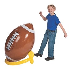 Fun Express 45 inch Inflatable Football and Tee Set, Inflate for Game Day Par...