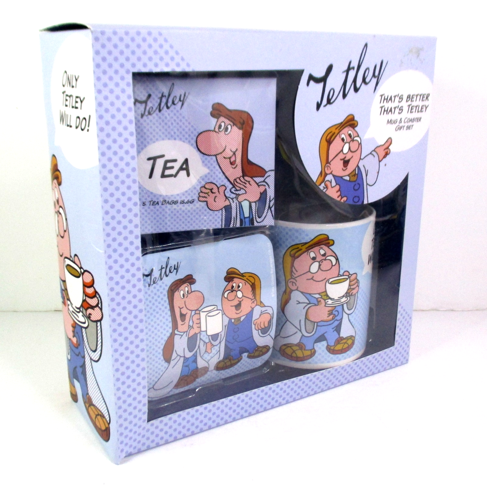 Tetley Tea Folk Promotional Mug & Coaster Set - New in Box