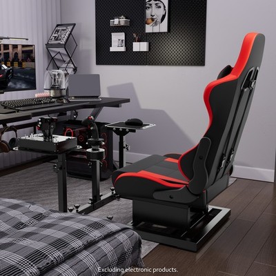 Hottoby Flugsimulator Cockpit Mit Sitz Passend Für Thrustmaster Hotas Warthog