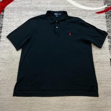 Ralph Lauren Polo Shirt 2XB 2XL XXL 2X Big Black Red Pony Rugby Outdoor Preppy