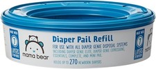 6 Pack Mama Bear Diaper Pail Refills Compatible With Genie Systems Unscented