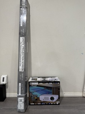 E-Vision 5000 4K-UHD Laser Smart Projector bundle accessory kit & ceiling mount