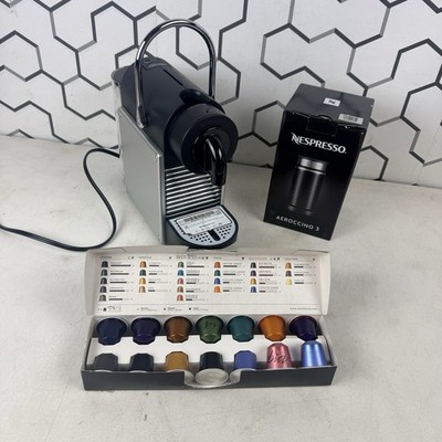 Nespresso Pixie Espresso Machine - (Black) AND AEROCCINO