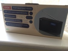 preowned Logik portable DAB + radio both mains and battery