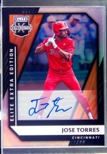 2021 Panini Elite Extra Edition Jose Torres Auto #89 Reds Signatures