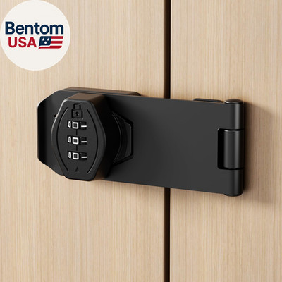 Cabinet Lock Keyless 3-Digit Password Combination Code Hasp Latch Lock Twist Kno