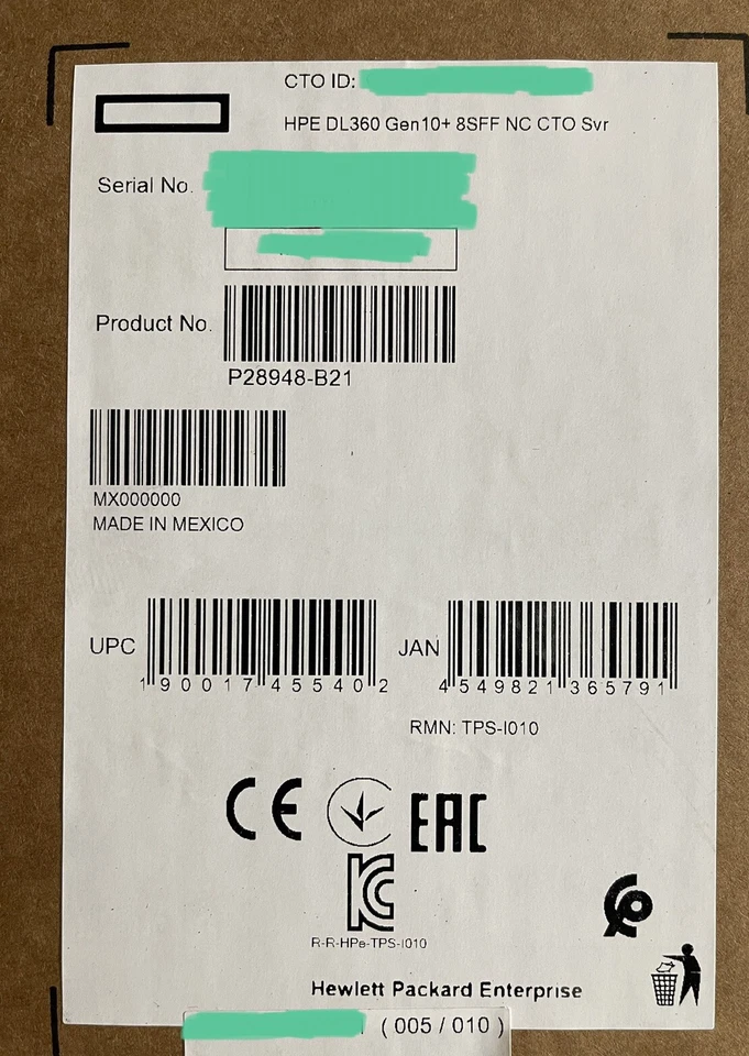 HPE DL360 Gen10+Plus Xeon 6354 18C 3GHz 768GB 6x 128GB RAM 10SFF MR416i-a 25GE - Image 3 of 4