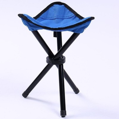Silla plegable para acampar al aire libre (Azul marino) 22 x 22 x 31 cm