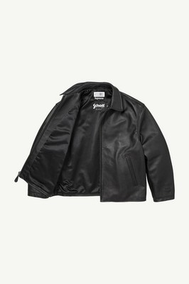 Supreme x MM6 Maison Margiela Schott Leather jacket black