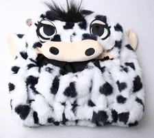 Motoloot Adult's Motorcycle Helmet Cover BL1 Cow (Black & White) One Size