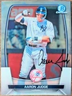 Bowman Chrome Aaron Judge Autograph Card Auto COA