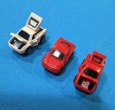 Vintage Galoob Micro Machines Ferrari Testarossa Lot of 3 Opening Hood Doors Eng