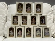 DG Creations ~ Pretty Woman Porcelain Collectible Ornaments ~ 12 NIB